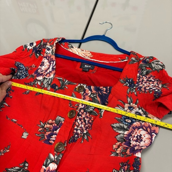 Anthropologie Maeve Caldwell floral Buttondown Dress. Size 12 - Picture 11 of 15